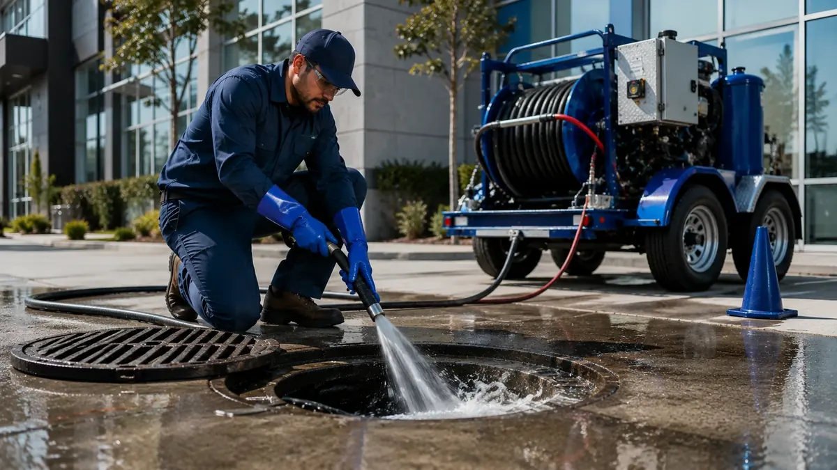 Commercial Hydro Jet Drain Cleaning in Dunlap