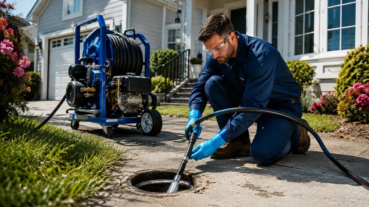Residential Hydro Jet Drain Cleaning in Dunlap